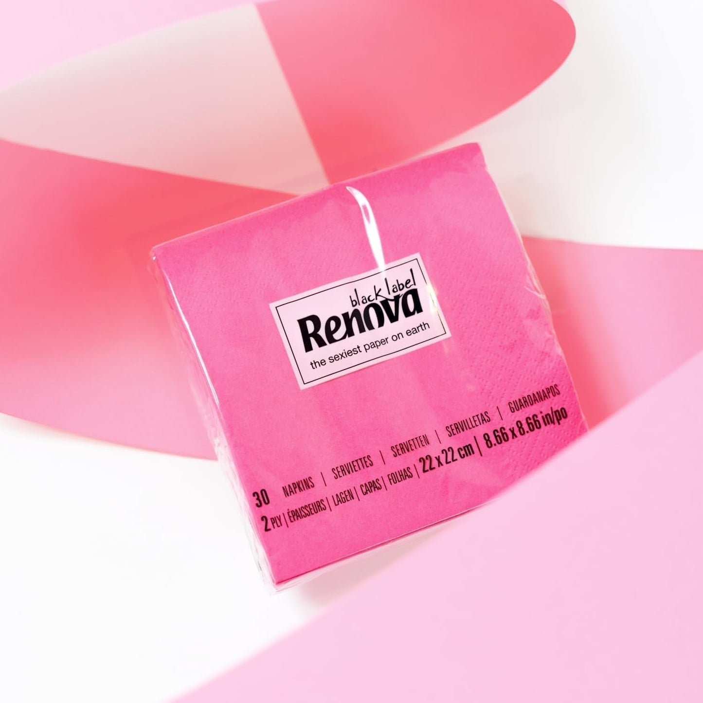 Renova cocktailservetter, fuchsia, 30 servetter