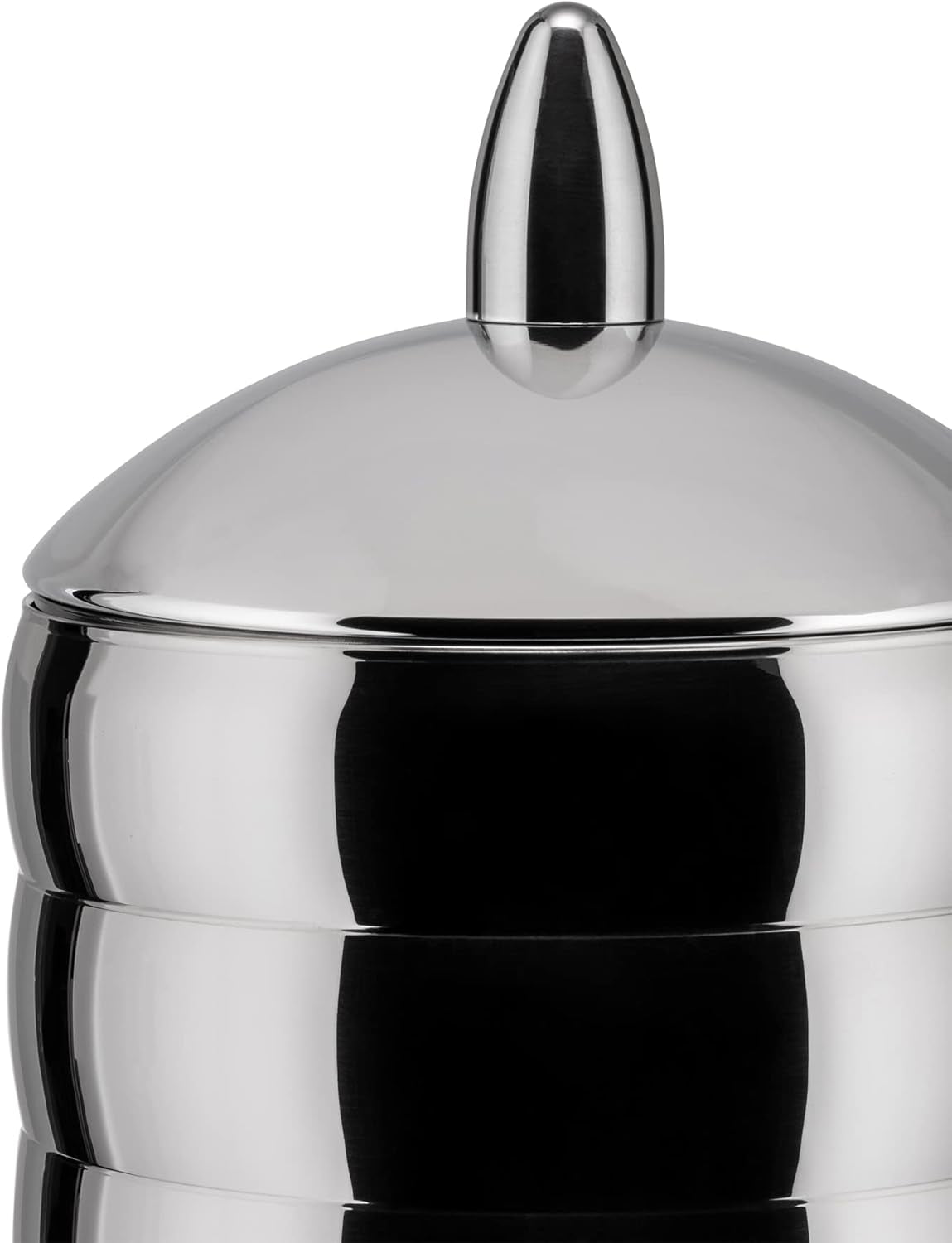 Alessi Kalistò 2 CB02 - Köksburk i rostfritt stål 18/10 med aluminiumknopp, 114 cl, silver Matförvaringslådor Naty Shop