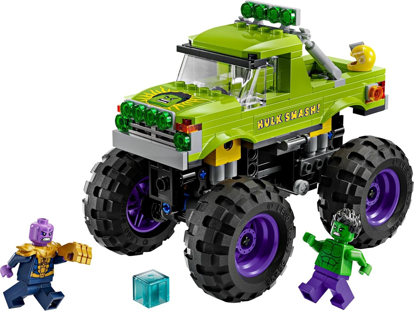LEGO Ç€ Marvel Hulk Truck Vs. Thanos - Superhjältebyggande leksak - Avengers fordon och minifigurer - Monstertruck för megakul - Present till pojkar och flickor från 7 år - 76312 Byggset Besuche den LEGO-Store
