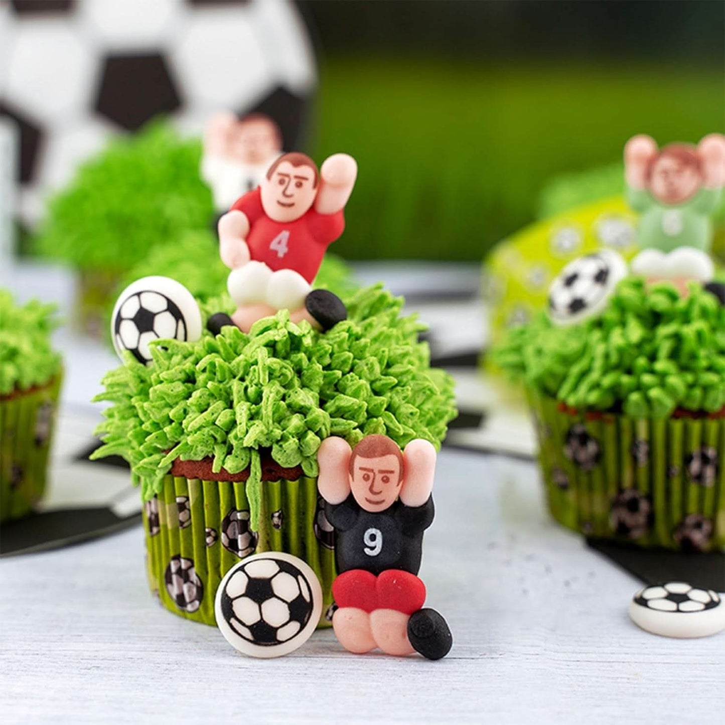 Günthart Backdecor 12 Sugar fotbollsspelare och fotbollar, 21 gram Naty Shop