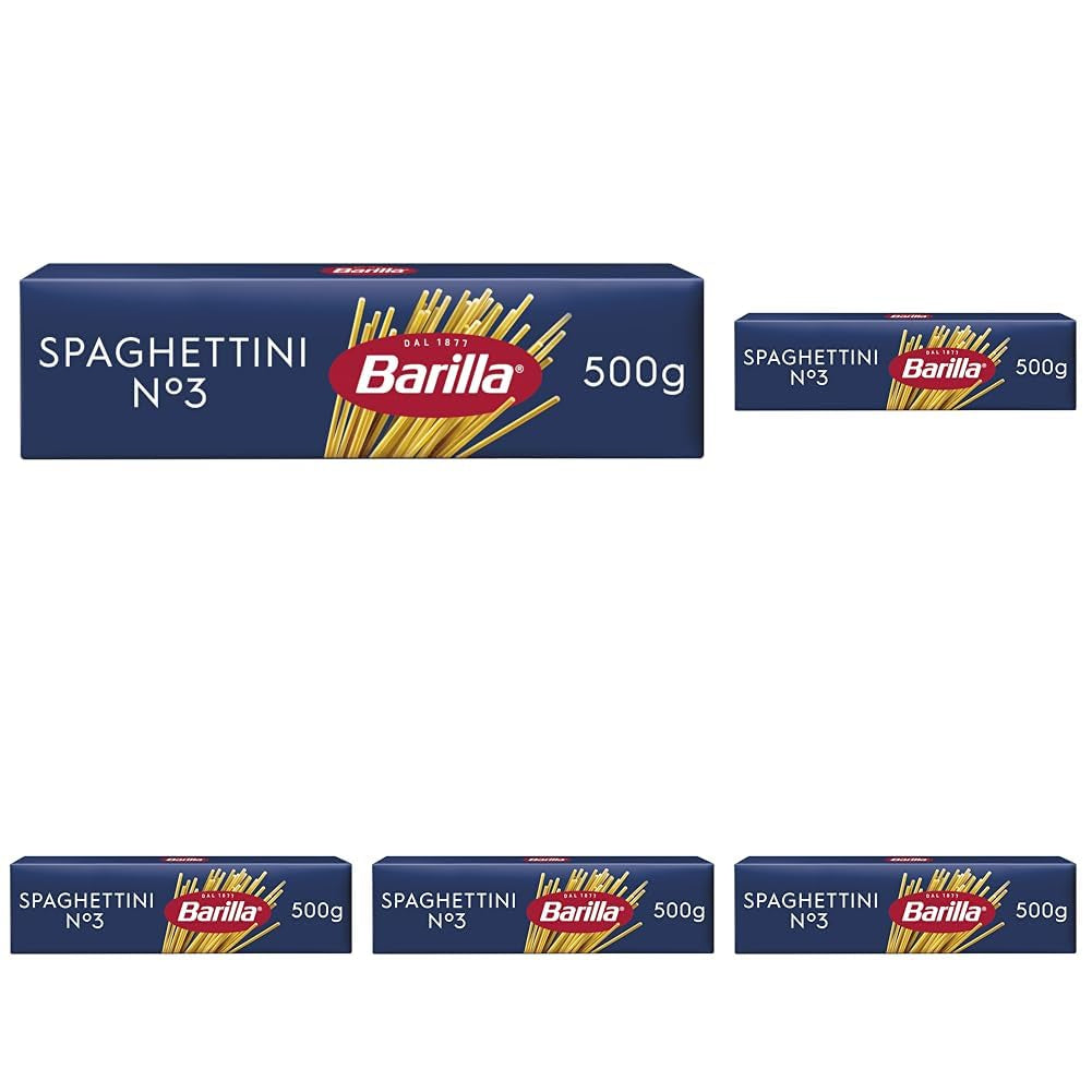 Pasta Barilla Classic Spaghettini nr. 3 högkvalitativa durumvete, alltid al dente (1 x 500 g)