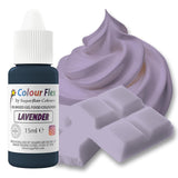 Sugarflair Colourflex Oil Based Food Coloring Lavendel, högkoncentrerad flytande livsmedelsfärg för smörkräm, choklad, deg, fondant, glasyr och mer - 15ml