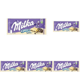 Milka Oreo Sandwich – alpin mjölkchoklad, fylld med knapriga bitar av Oreo-kakor och slät vaniljkräm – 92g