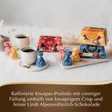 Lindt Choklad | FIORETTO Zabaione presentset | 138g | 6 mjölkchokladpraliner med Zabaione-tryffelfyllning och knaprig topping, innehållande alkohol | Choklad present