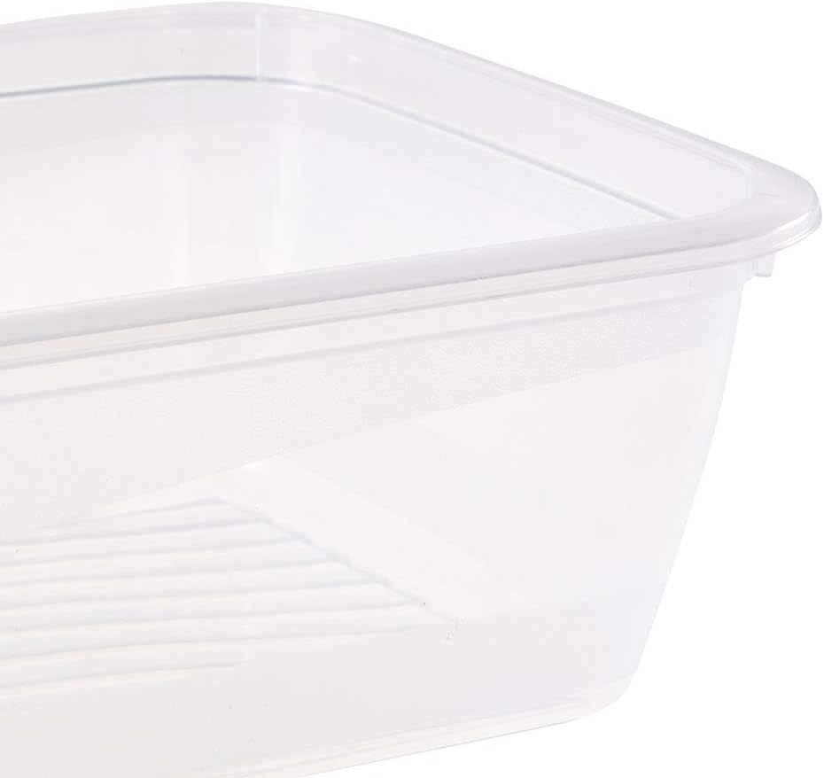 Kekeeper-set med 3 matförvaringsburkar, 3 x 1,25 l, 20,5 x 15,5 x 6,5 cm, Fredo Fresh, transparent blå Matförvaringslådor Naty Shop