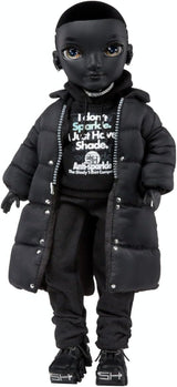 Rainbow High Shadow High - REXX McQueen - Moderiktig svart docka med moderiktig outfit och över 10 färgglada lektillbehör - Idealisk för samlare och barn i åldrarna 4-12 år