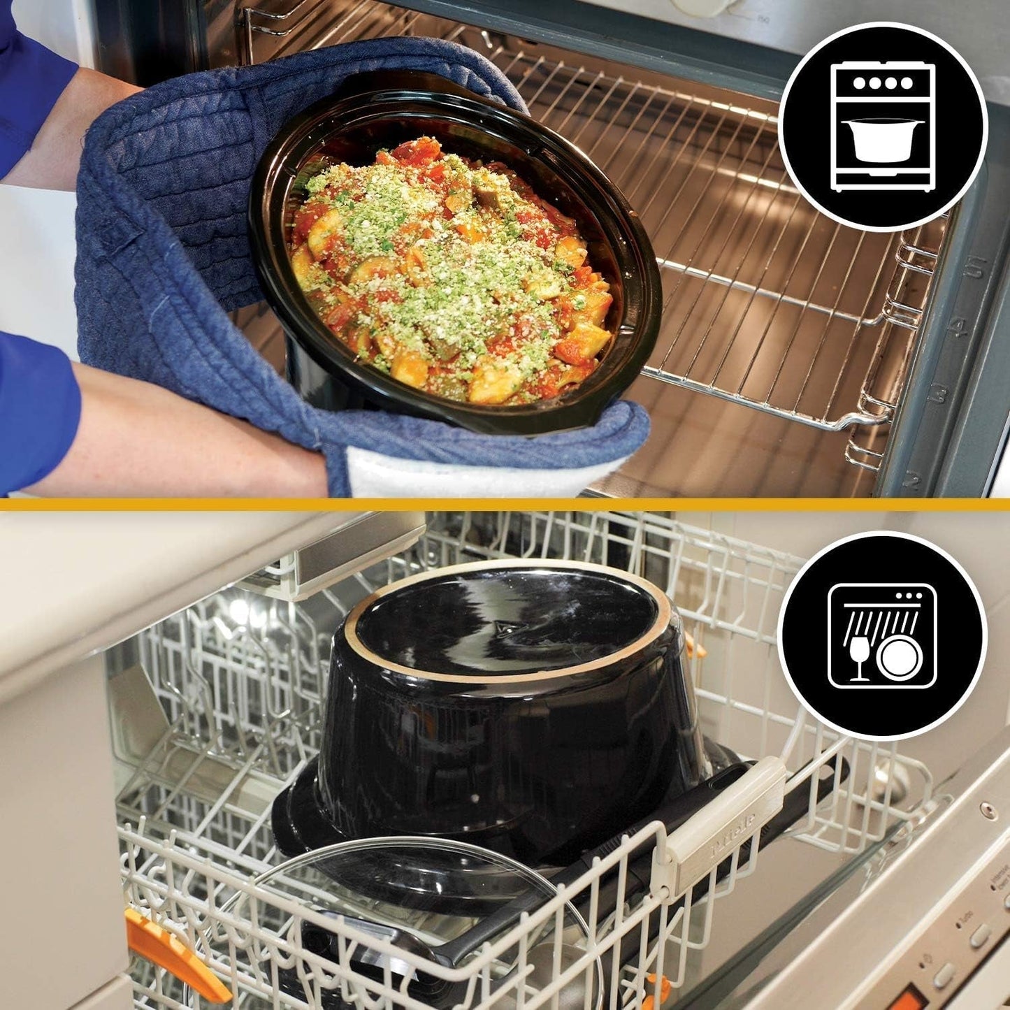 Slow cooker digital Crockpot, varmhållningsfunktion, 2,4 liter (1-2 personer) Slow Cooker Naty Shop
