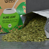 Delicatino - Naturligt grönt PURE LEAF 500G, ekologisk yerba mate stamfri, färsk och rökfri, ekologiskt odlad, vakuumförpackad för maximal fräschör