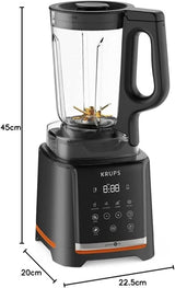 Krups Highspeed - Standmixer Infinymix KB9158 | 1600 W | 5 automatiska program + manuell inställning | Tritanbehälter | Inkl. Rezeptheft | Smoothies, shakes, krossad is | Schwarz Kitchen Naty Shop