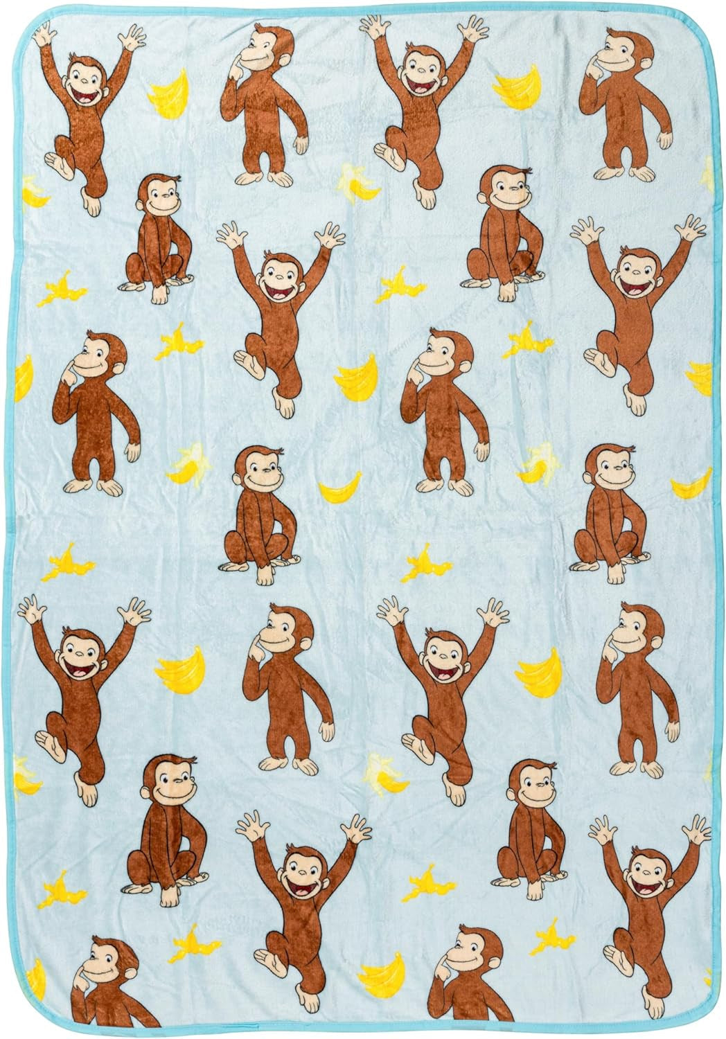 Silver Buffalo Garfield hängande filt, fleece, 114,3 X 152,4 cm Sängar och filtar Silver Buffalo Curious George Bananas