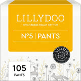 LILLYDOO hudvänliga byxor storlek 5 (12-17 kg) Månadslåda (105 stycken)