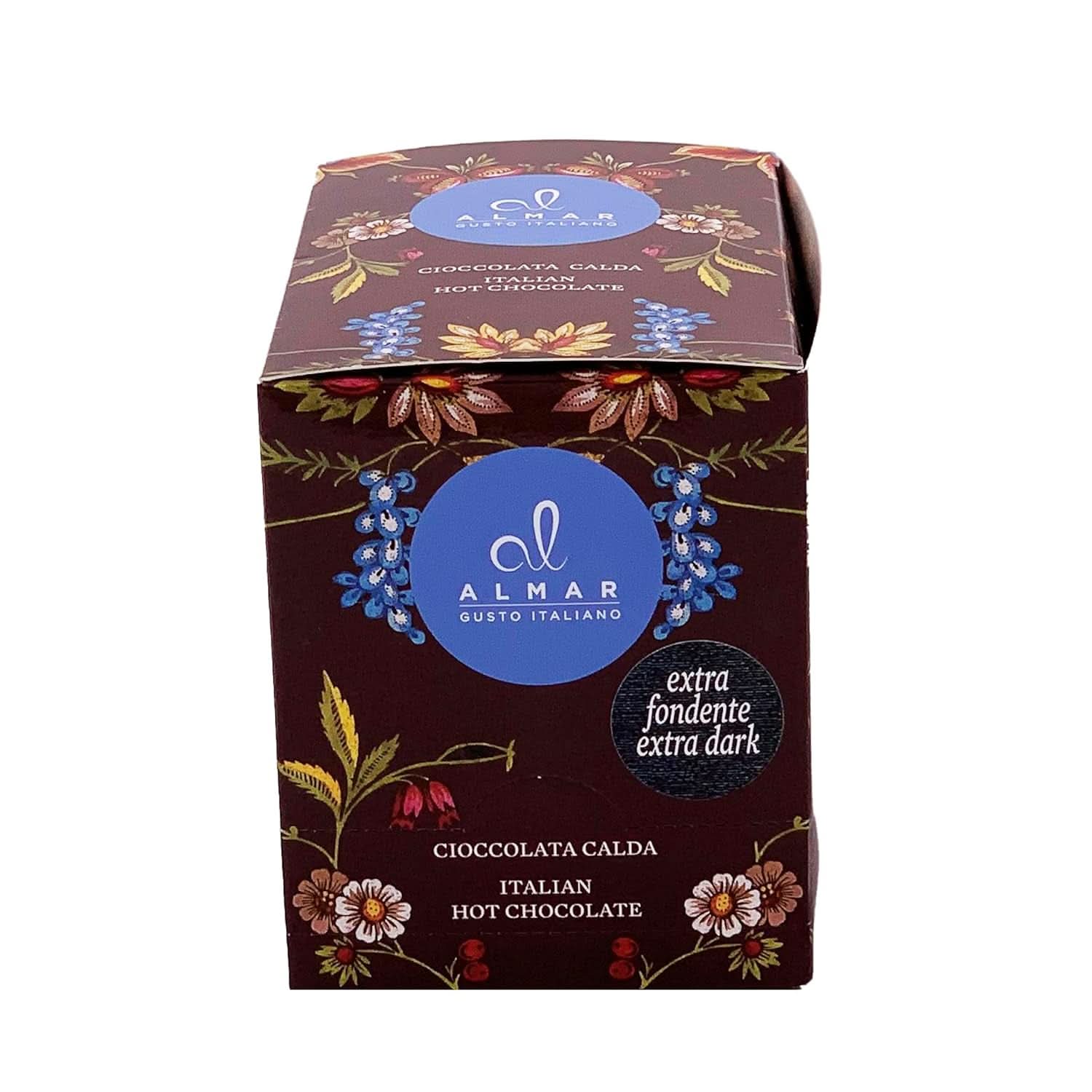 Italiensk varm choklad Cortina TART BITTER CHOKLAD, 15 påsar X 30 gram kakao och varm choklad Naty Shop