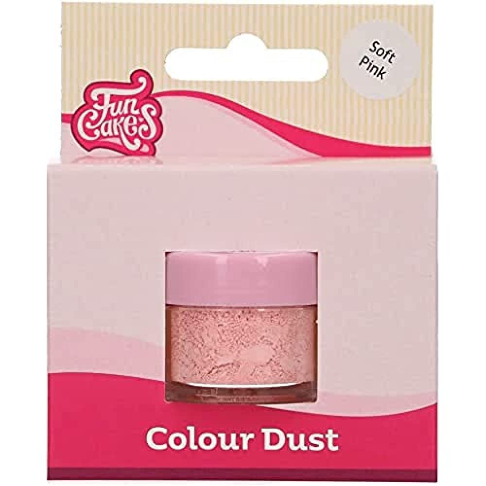 Funcakes Color Dust Pink Pal: Livsmedelsfärgpulver, för att dekorera tårtor, Halal-certifierat