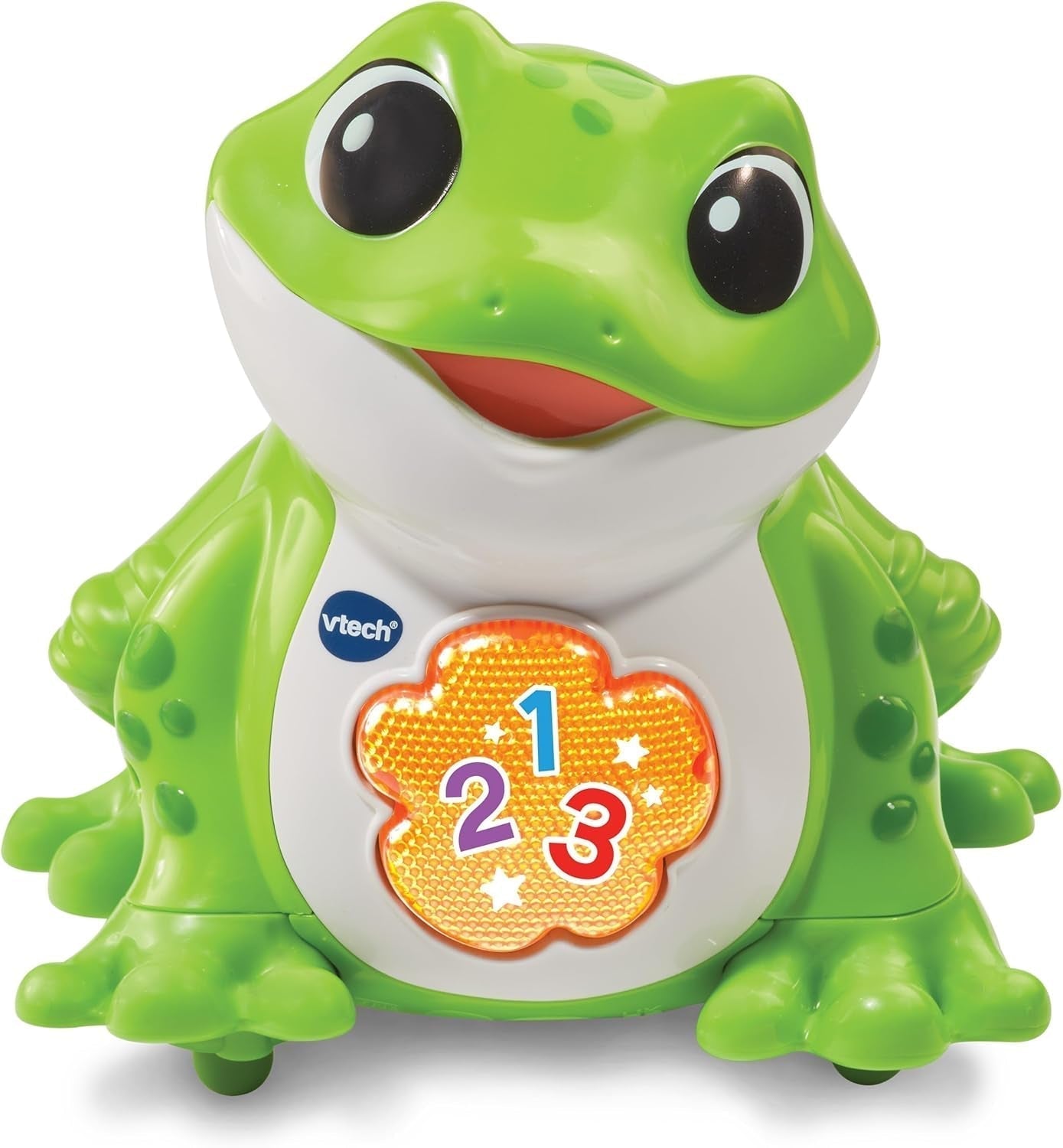 Vtech Baby Jumping Frog - Talking Jumping Frog med 3 låtar och 12 låtar - För 12-36 månader Baby Toys Naty Shop Standardtitel