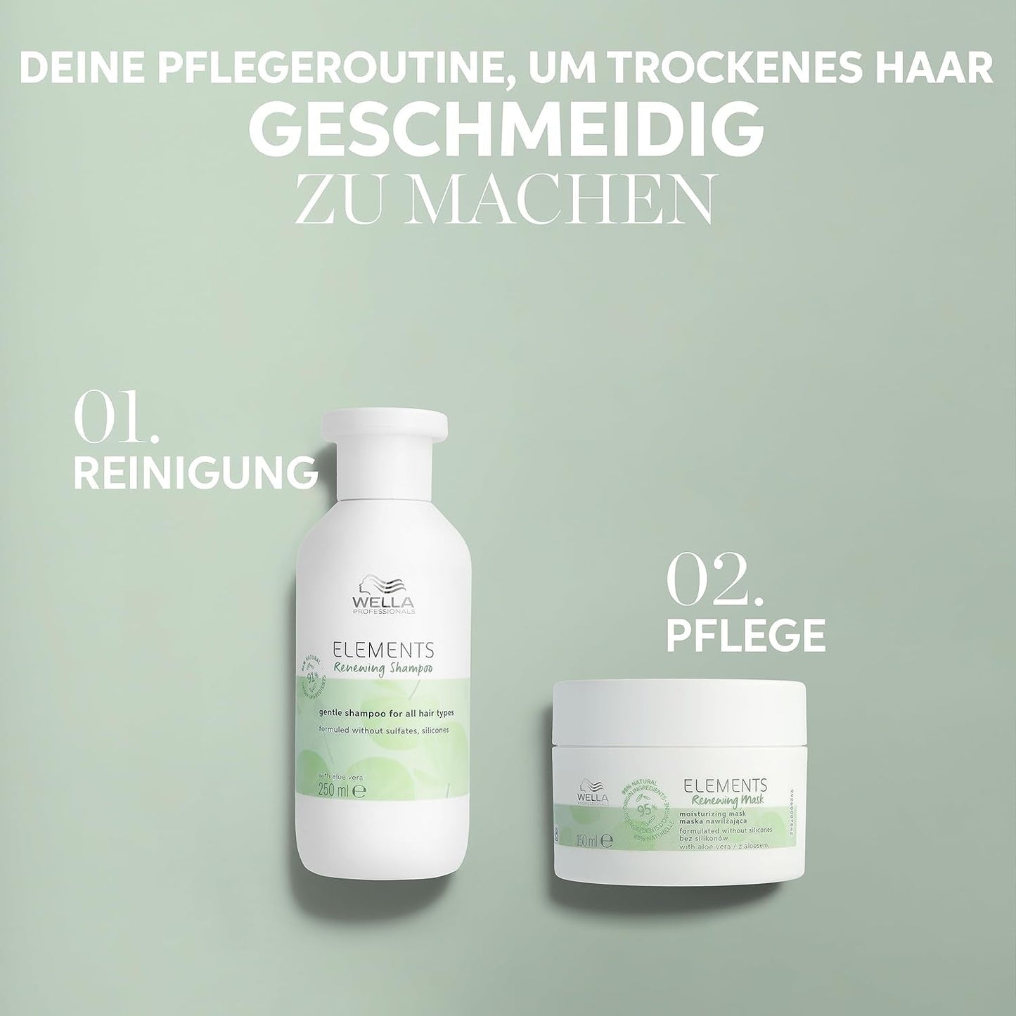 Wella Professionals Elements Förnyande, regenererande schampo för alla hårtyper Wella Dusch och bad
