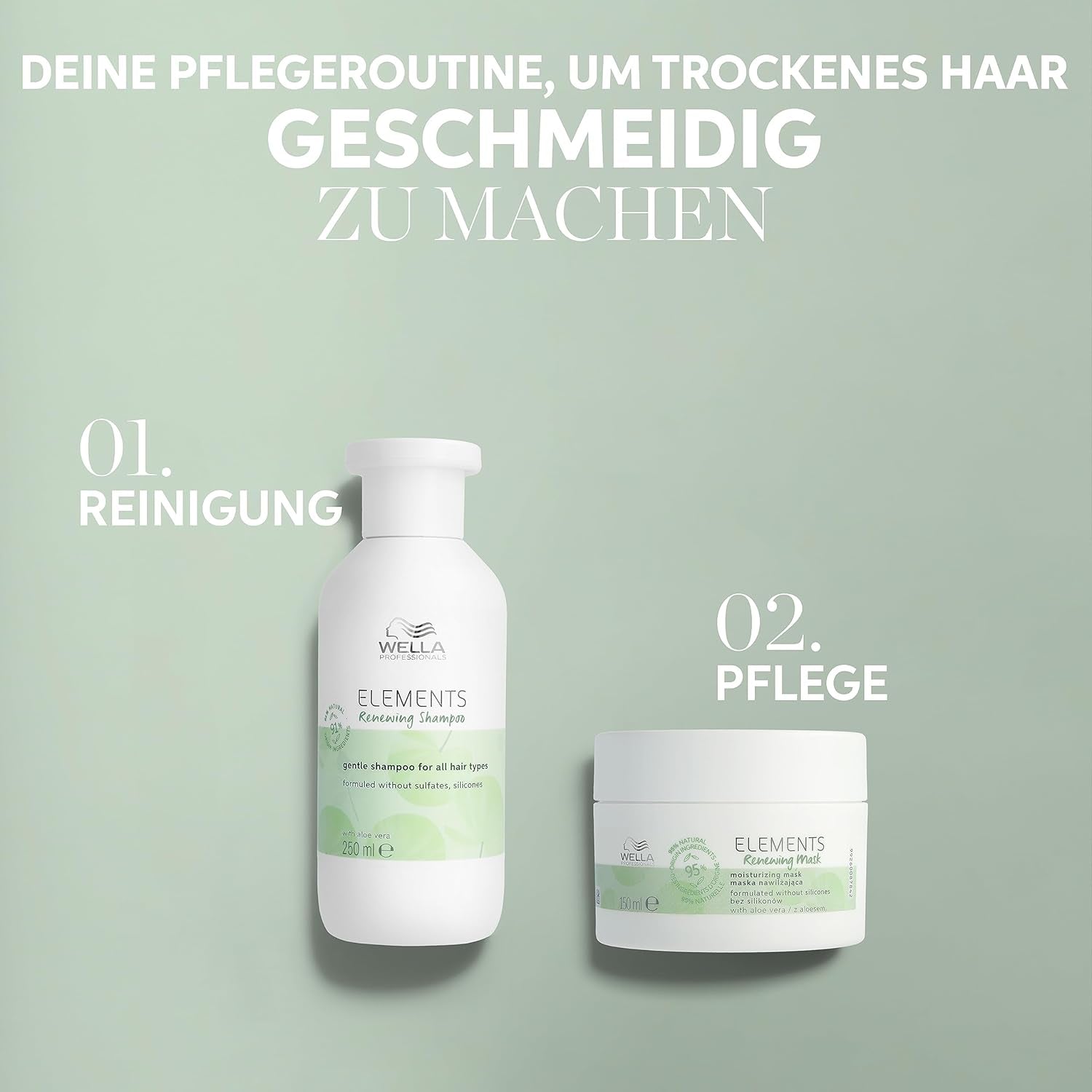 Wella Professionals Elements Förnyande, regenererande schampo för alla hårtyper Wella Dusch och bad