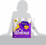 Renova - Toalettpapper Skin Care Plus, dekorerad, doftande - 12 rullar (toalettpapper)