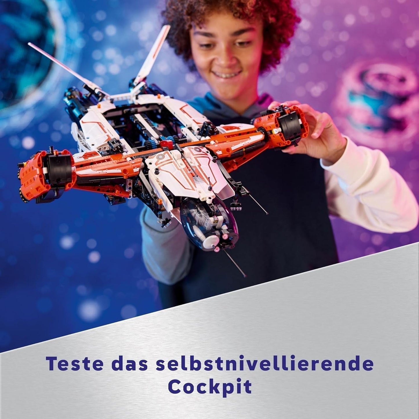 LEGO Technic Vtol Space Transporter LT81, rymdbyggsats, rymdleksak, rymdskepp, miniroverlekset, present till pojkar och flickor över 10 år 42181 Byggset Besuche den LEGO-Store