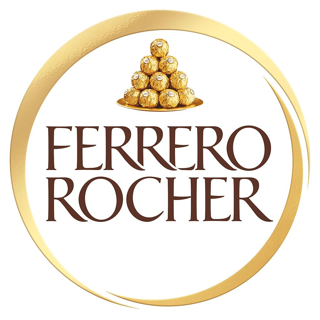 Ferrero Rocher - Krispiga och krämiga hasselnötspraliner - Alla hjärtans dag-present till honom och henne - 16 förpackningar med 4 individuella praliner