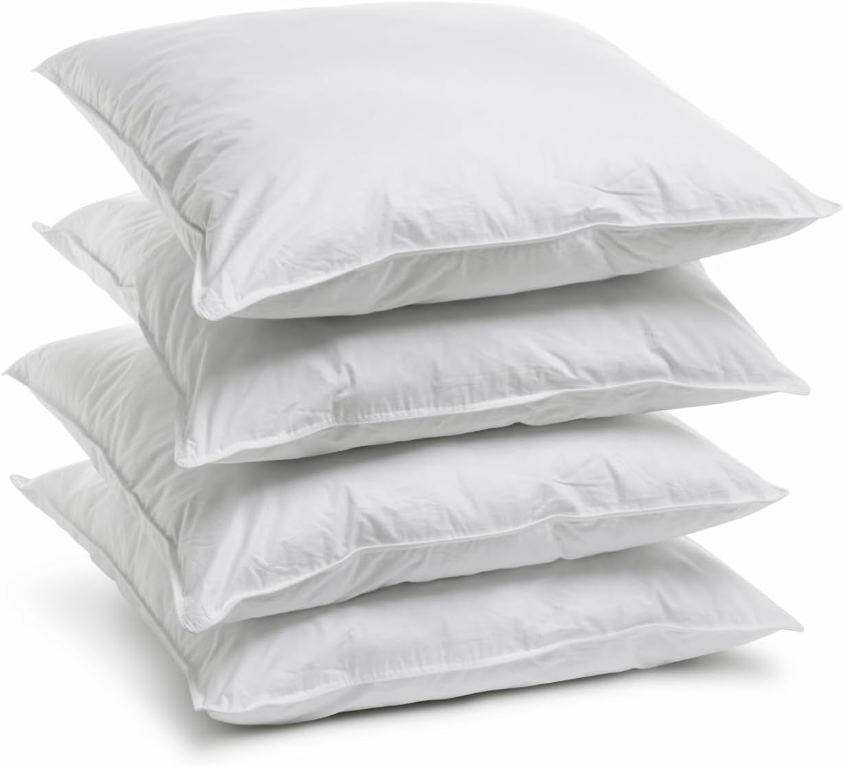 Bleu Câlin Home Collection Set med 4 kuddar Cliniguard Anti-Mite White 60X60 Cm Standardkuddar Naty Shop Set med 4 kuddfodral