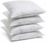 Bleu Câlin Home Collection Set med 4 kuddar Cliniguard Anti-Mite White 60X60 Cm Standardkuddar Naty Shop Set med 4 kuddfodral