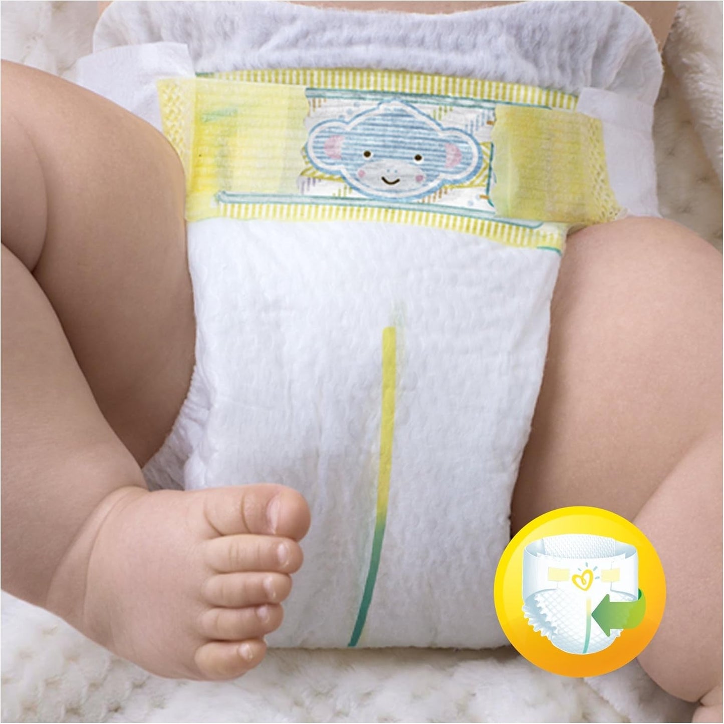 Pampers Premium Protection blöjor för nya bebisar, Jumbopack, storlek 1, 72 st