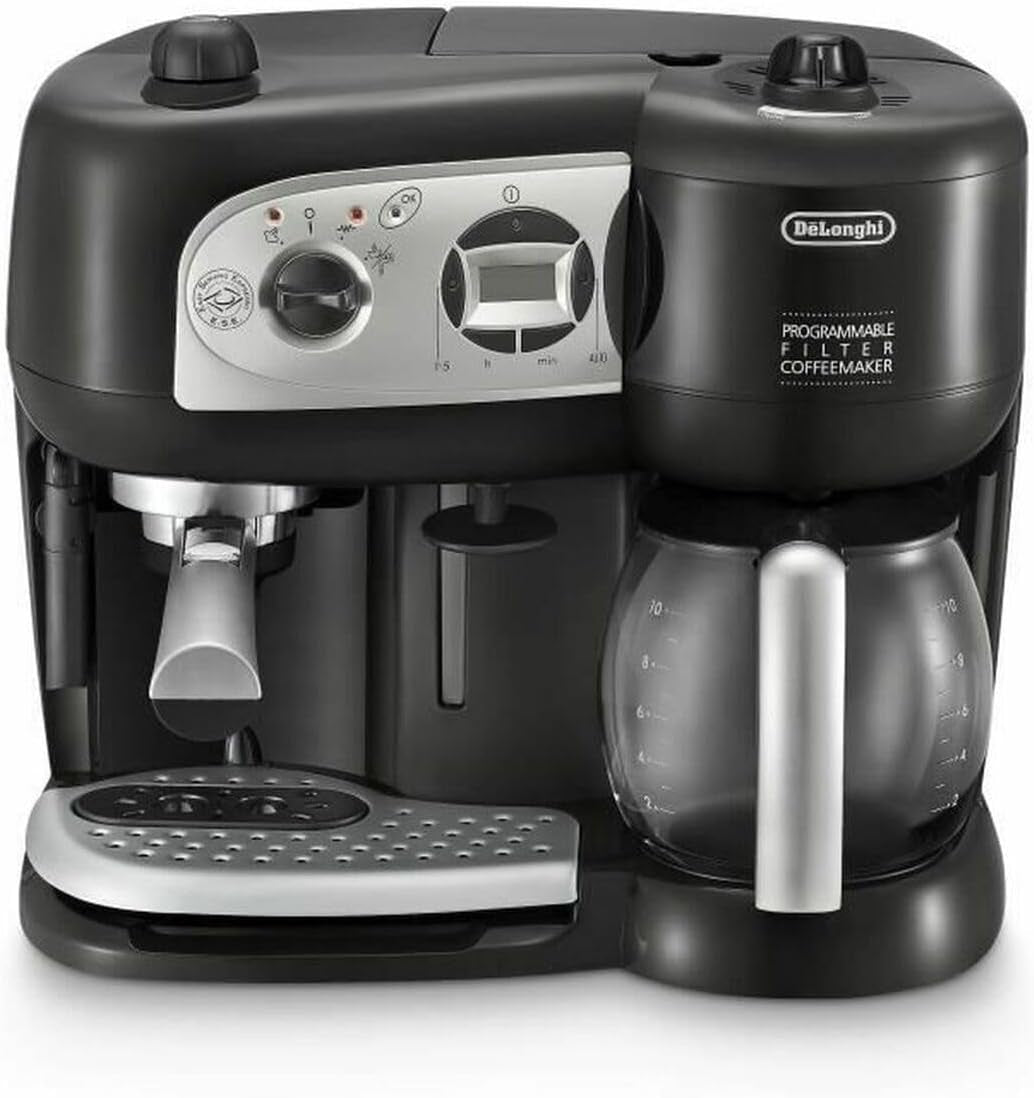 De'Longhi BCO264.1 Espresso- och kaffemaskin i ett, med pump, svart, 38 x 24 x 35 cm