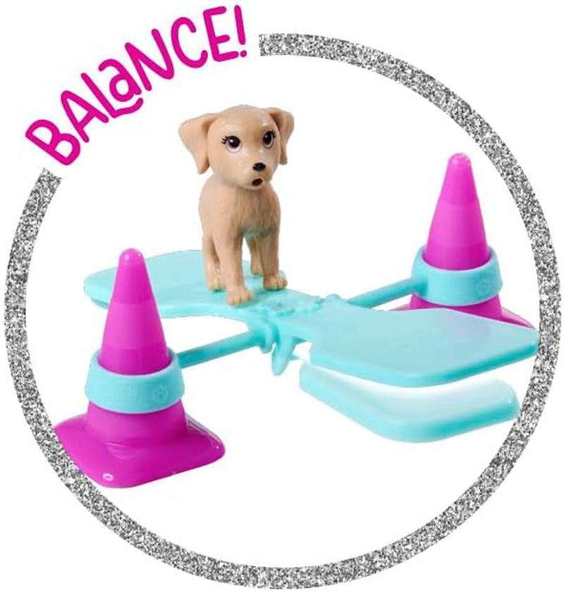 Simba Steffi Love Dog Trainer, leksaksdocka som hundtränare med träningskurs, 3 hundar och tillbehör, 29 cm, från 3 år