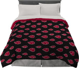 Franco Naruto Anime Akatsuki Mönster Mjukt Mikrofiber Sängkläder Duvet Queen, (officiell Naruto Product) Täcken och täcken Naty Shop Naruto Queen