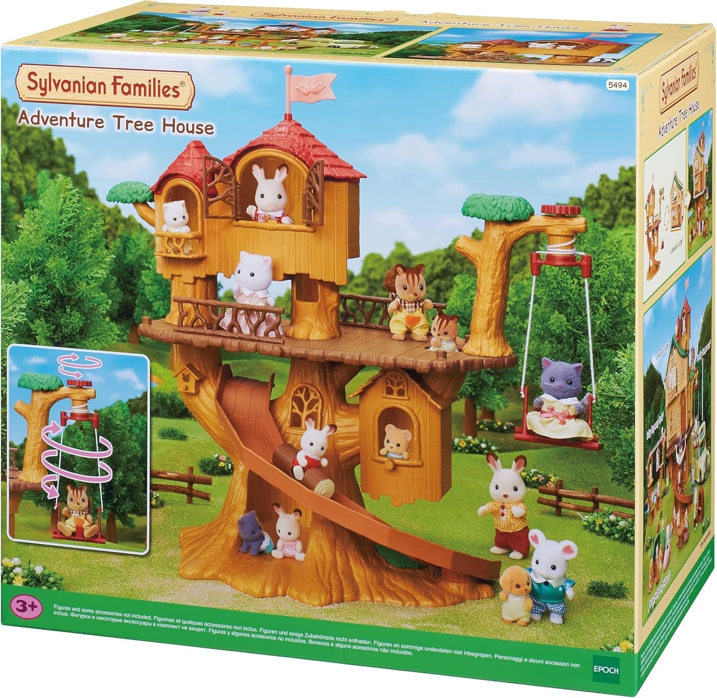 Sylvanian Families 5494 Adventure Tree House - Dollhouse Lekset Dollhouses Naty Shop