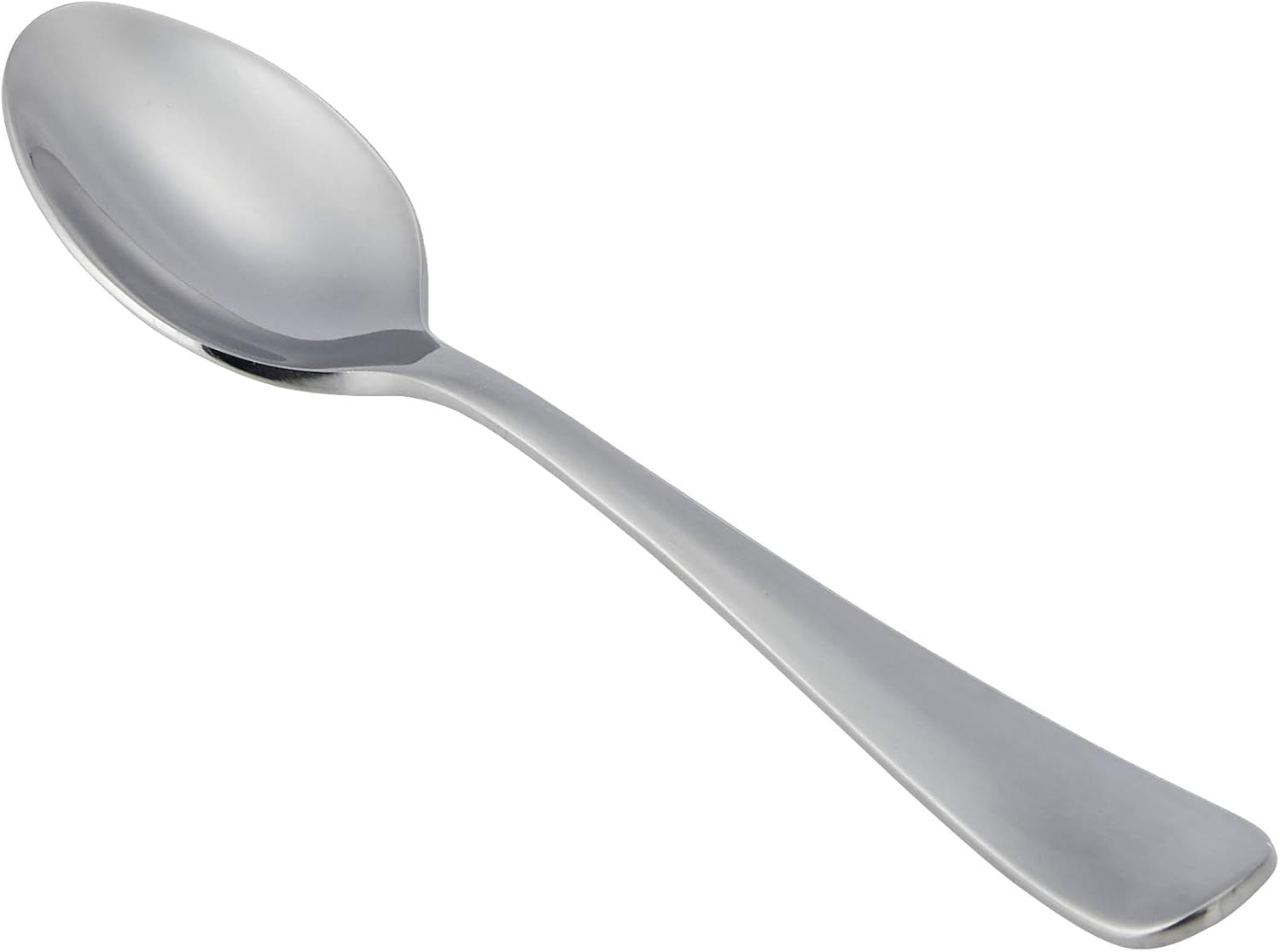 Kaffesked i rostfritt stål, design med rund kant, 12-pack, Silver Naty Shop Kitchen