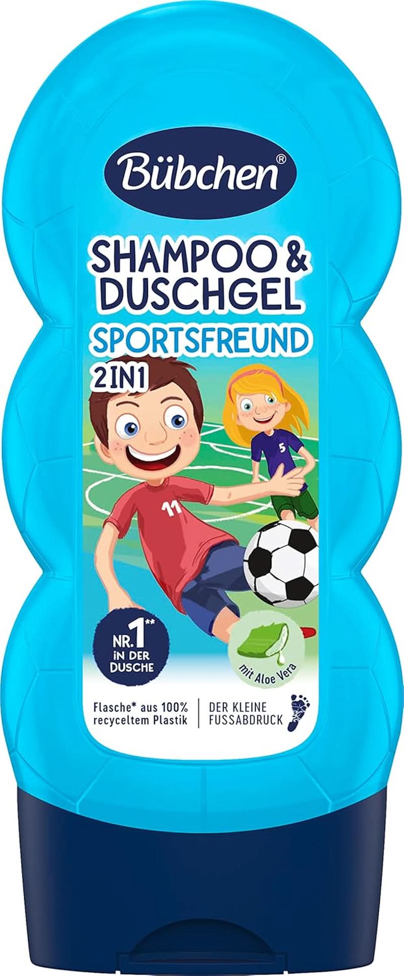 Bübchen Sportsfriend 2In1, Schampo och duschtvål, 230 ml Dusch och bad Naty Shop