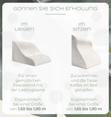 Läskudde för säng och soffa, Bekväm ryggkudde med Memory Foam, Anti-refluxkudde Kan användas som sängkudde, ryggstöd eller sänggavel, Bekväm sängkudde som behagligt ryggstöd
