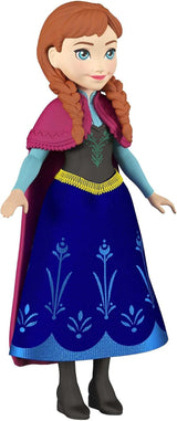 Mattel DISNEY Isdrottningen Anna & Sven docka och djurfigur, inspirerad av de animerade karaktärerna, rörliga lemmar, avtagbar kjol och cape, för barn från 3 år och uppåt, HLX03 Naty Shop Dolls