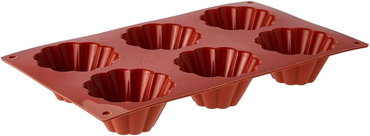 Silikomart Baking Form, 20.035.00.0060 SF 035, "SF 035 Briochette Cannellata" Kitchen Naty Shop Deep