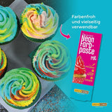 Decocino Neon Food Paste Red – Hög dos livsmedelsfärg – För att färga kakor, muffins, cupcakes – Smaklös