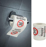 Set med 4 toalettpapper "Grattis på 40-årsdagen" │40-årsdagen 24 meter 2-tyger 180Gr/Qm │ Toalettpappersmotiv toalettpapper (4 x toalettpapper 40)