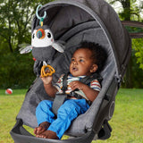 FISHER-PRICE Flap & Go Toucan - Barnvagn plyschleksak främjar finmotorik och sensoriska färdigheter för nyfödda från födseln HNX66 Baby Toys Naty Shop
