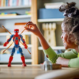 LEGO Marvel Iron Spider-Man byggklossar Superhjälte actionleksak för barn 8+ Pojkar och flickor Pansarset Byggbar modell Avengers Presentidé för Marvel-filmfans 76298 Byggset Beuche den LEGO-Store