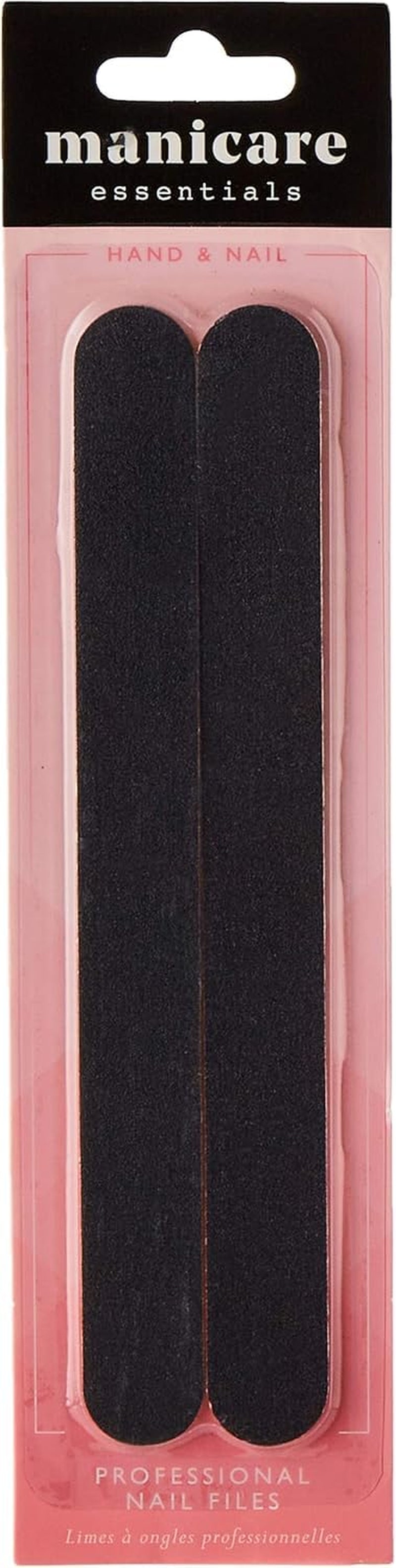 Nagelfil Fodrad Naturlig & konstgjord nagelfil Dubbelsidig Medium Grit Stark Heavy Duty Hemmasalong Professionell manikyr Pedikyr 2 st