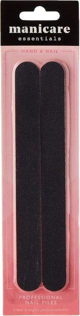 Nagelfil Fodrad Naturlig & konstgjord nagelfil Dubbelsidig Medium Grit Stark Heavy Duty Hemmasalong Professionell manikyr Pedikyr 2 st