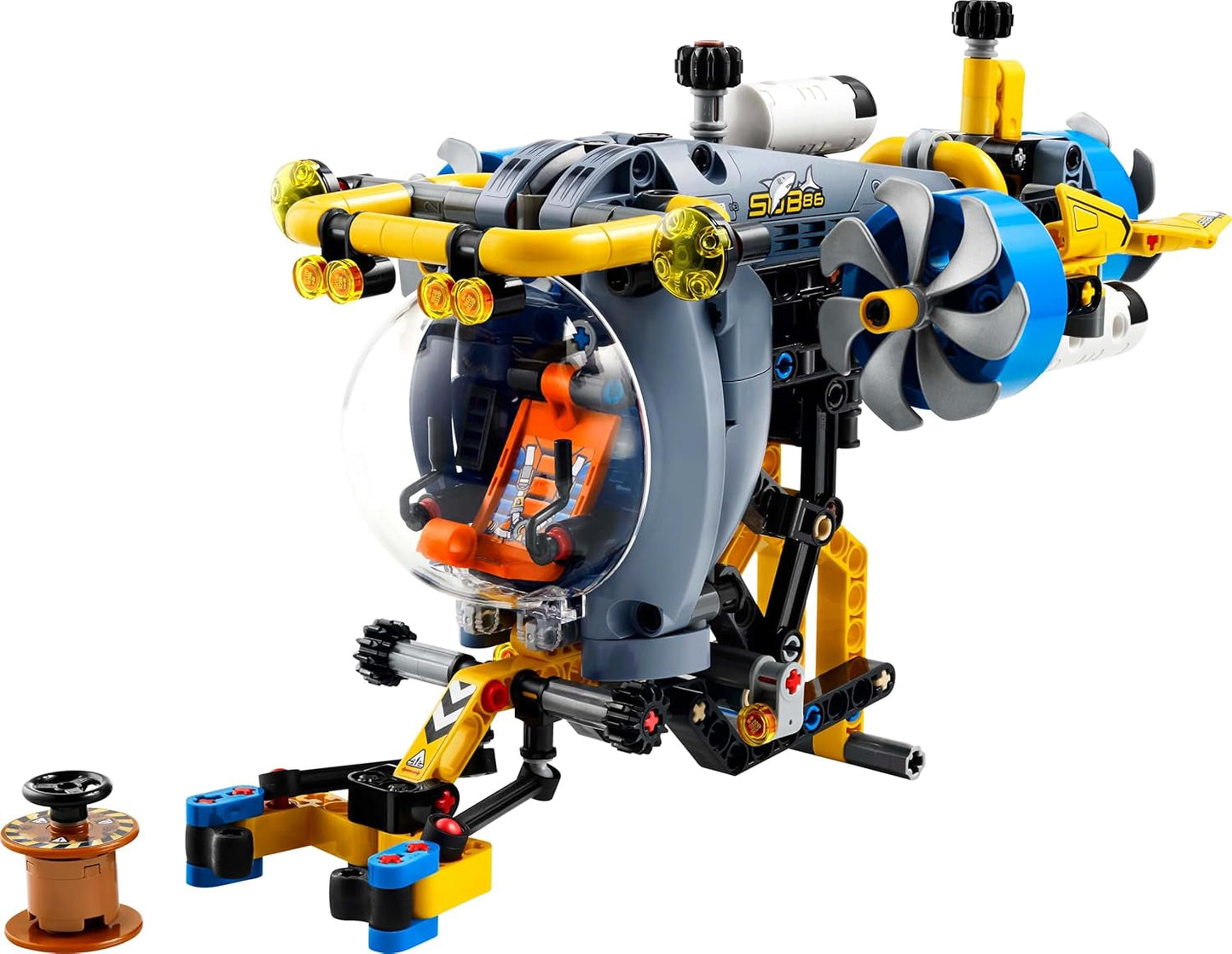 LEGO Technic Deep Sea Explorer Ubåtsbyggande leksak för barn 9 år gamla pojkar och flickor Kreativa födelsedagspresentidéer Byggbart fordon med roterande propellrar 42201 Byggset Besuche den LEGO-Store