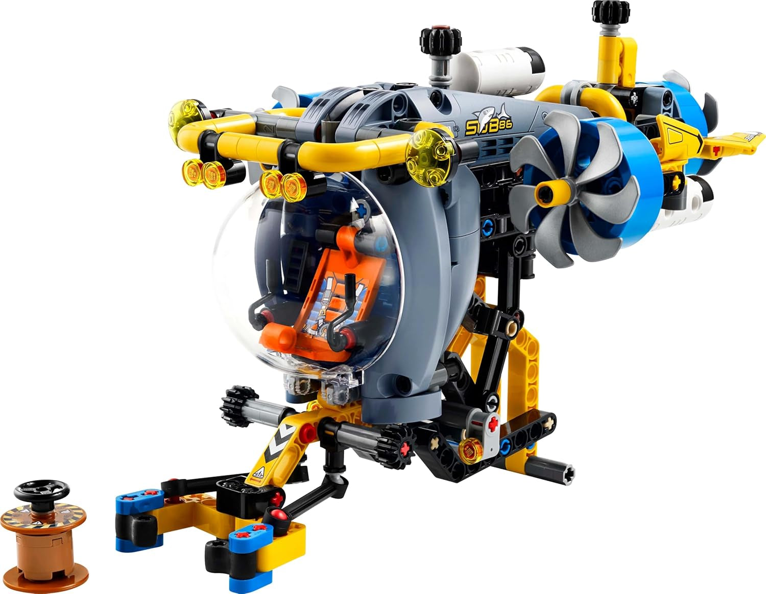 LEGO Technic Deep Sea Explorer Ubåtsbyggande leksak för barn 9 år gamla pojkar och flickor Kreativa födelsedagspresentidéer Byggbart fordon med roterande propellrar 42201 Byggset Besuche den LEGO-Store