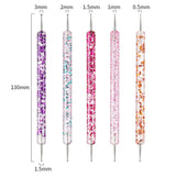 31 Stück Professionelle Nagel Pinsel Set, Dual-Ended Nagelpinsel, Pinsel Für Gelnägel, Acrylic Nagel Art Penna, Nail Art Dotting Tools, Nail Brush Für DIY Nagelkunst Salon Design