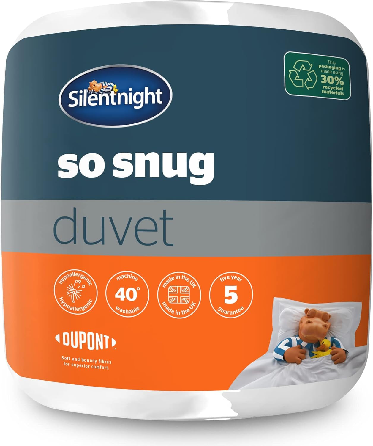 Silentnight so Snug 534222GE Täcken King Size 15 Tog Varm Mysig Tjock Allergivänlig maskintvättbar Vit King Size Säng Täcken & Täcken Naty Shop King Size 15 Tog