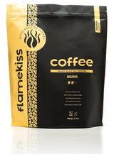 Kaffebönor 1 kg – Arabica och Robusta espressobönor av hög kvalitet, handrostade över en vedeld för en rik och aromatisk kaffeupplevelse av hela bönor
