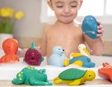 Battat 12-delad badleksak Babybadleksak Vattendjur - Badkompisar för bebisar 10 månader - Badleksak Anka och mer Bebe Toys Naty Shop