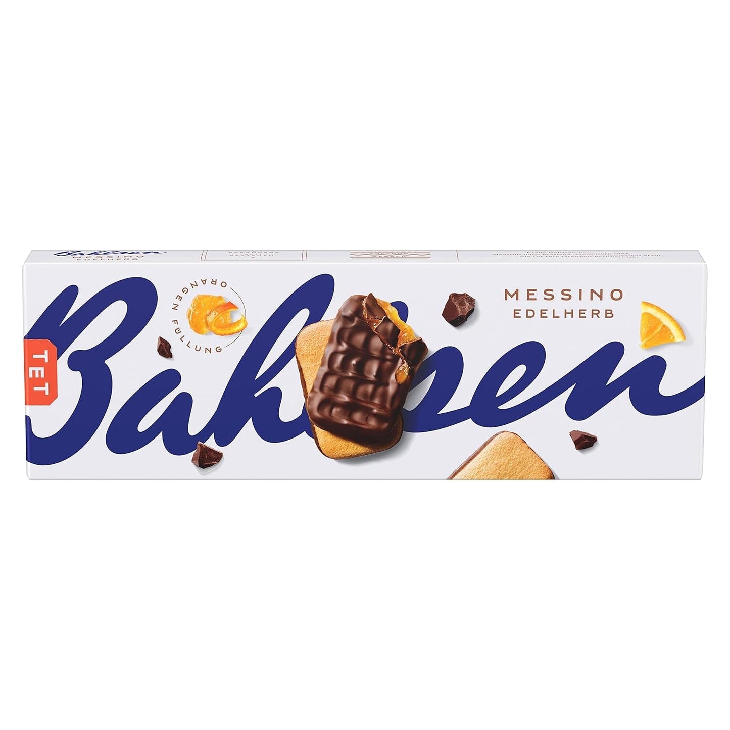 Bahlsen Messino Edelherb - Paket med 4 - Edelherb Choklad Apelsin fyllning fluffig deg (1 x 125g)