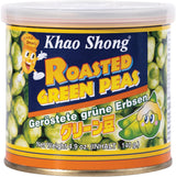 Khao Shong Friterade gröna ärtor med wasabi, krispiga ärtor i en kryddig smet, ett fettsnålt alternativ till nötter, medelkryddigt, 1 140g burk | 140 g (1 förpackning)