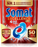 Somat Excellence plus 4In1 Caps (50 Caps), Naty Shop diskmaskinstabletter